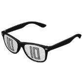 10誕生日年齢10レトロパーティーサングラス キッズサングラス (アングル)