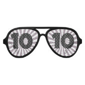 10誕生日年齢10子供パーティーサングラス アビエーターサングラス (正面)