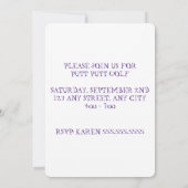 10誕生日招待状、サイズ： 5" x 7"、マット 招待状 (裏面)