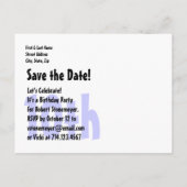 10誕生日日付の保存フェスティバルろうそくV13 案内ポストカード (裏面)