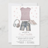 10誕生日星の下でパーティーを照らす 招待状 (正面)