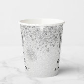 10誕生日銀名女 紙コップ (左)