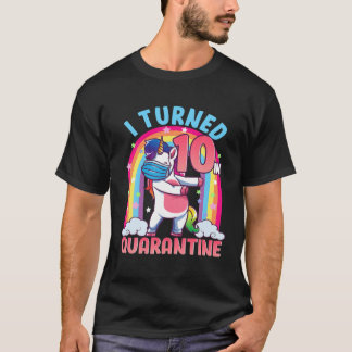 10誕生日10歳のフロンユニコーン Tシャツ