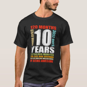 10誕生日10歳ボーイズガールズキッズ Tシャツ
