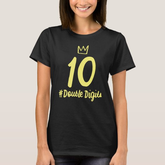 10誕生日2桁10女の子10年 Tシャツ (正面)