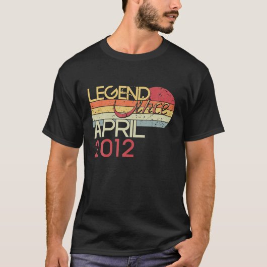 10誕生日4月2日から10歳の伝説 Tシャツ (正面)