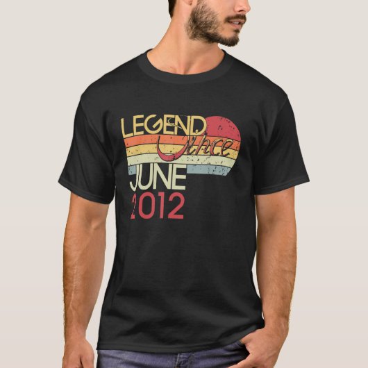 10誕生日6月20日から10歳の伝説 Tシャツ (正面)