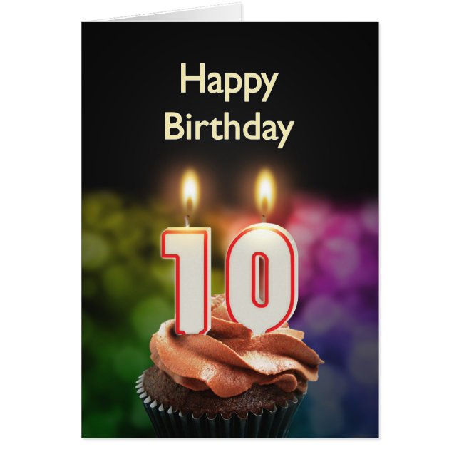 10誕生日（ケーキとキャンドル） (正面)