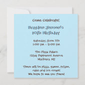 10誕生日:少年：招待状 招待状 (裏面)