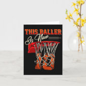 10誕生日Boy Bysketbyll 10歳の子供 カード (黄色い花)