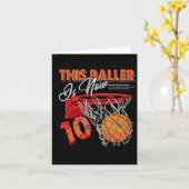 10誕生日Bysketbyllおもしろい10歳の子供Gif カード (黄色い花)