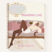10読代、女の子、女性のためのログのノート ノートブック (正面)