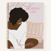 10読代、女の子、女性ノートブックのログノート ノートブック (正面)