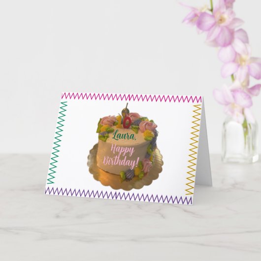 10賛美番目の誕生日カード カード (蘭)