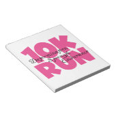 10走Kピンク走スポーツ ノートパッド (アングル)