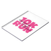 10走Kピンク走スポーツ ノートブック (左側)