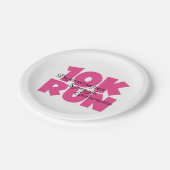 10走Kピンク走スポーツ ペーパープレート (アングル)