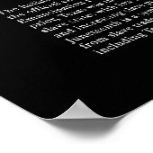 10進の定義の正方形 ポスター (角)