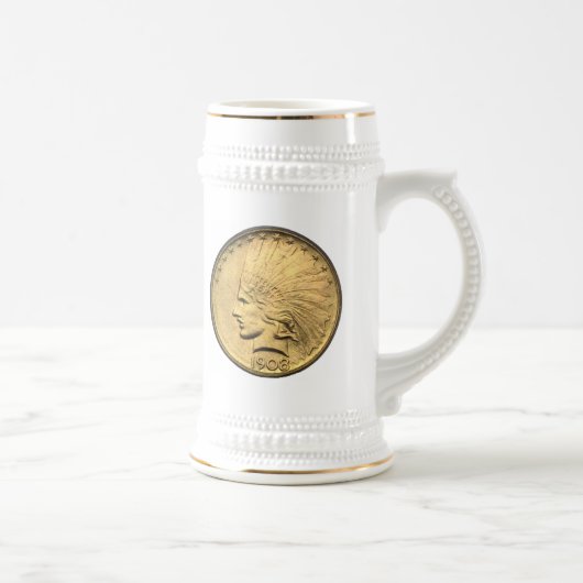 $10金ゴールド ビールジョッキ (右)