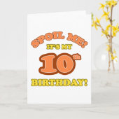 10間抜け番目の誕生日 カード (黄色い花)