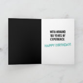 100おもしろい年の経験を持つ永久21 カード (内部)