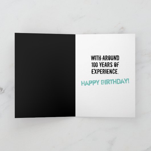 100おもしろい年の経験を持つ永久21 カード (内部)