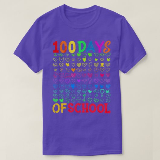 100おもしろい日の学校引用文枕先生 Tシャツ (デザイン正面)