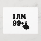 100おもしろい番目の誕生日ギフト、99 Plus one ポストカード (正面)