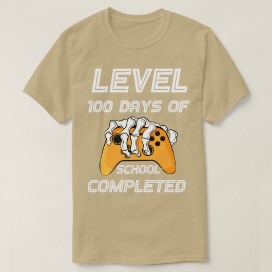 100おもしろい級日修了ハッピー100 Tシャツ (デザイン正面)