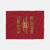 100おもしろい誕生日ギフト – 年齢は下着のようなものだ フリースブランケット (正面(横))