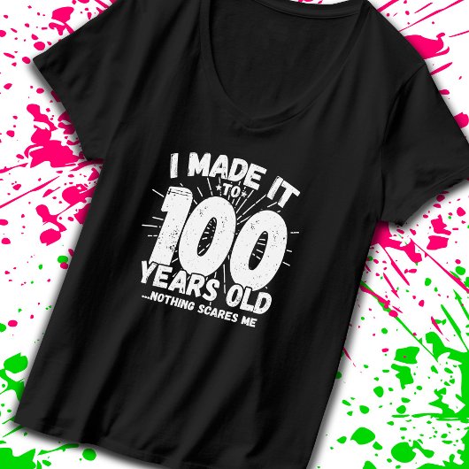 100おもしろい誕生日引用文皮肉100歳 Tシャツ