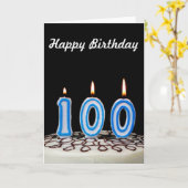 100お誕生日ケーキ カード (黄色い花)