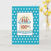 100お誕生日ケーキ カード (黄色い花)