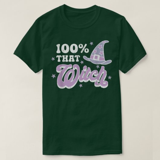 100その魔女ハロウィーンアパレル9 Tシャツ (デザイン正面)
