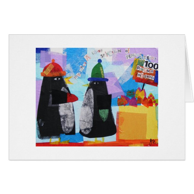 100つのペンギンのミトン (正面横)