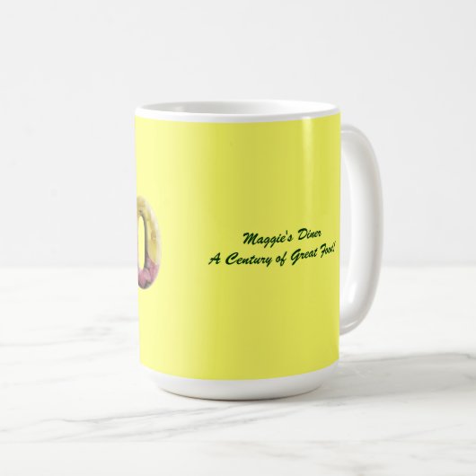 100つのマイル標石のマグ100th記念日の誕生日 コーヒーマグカップ (正面右)