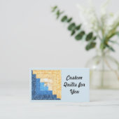 100つのユニークなキルトのデザインの名刺 名刺 (スタンド正面)