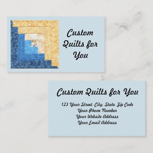 100つのユニークなキルトのデザインの名刺 名刺 (正面/裏面)