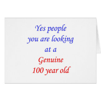 100つの本物の100歳