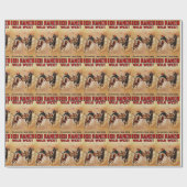 100つの牧場野生の西のロデオポスタープリント ラッピングペーパー (フラット)