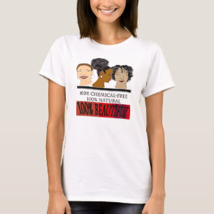 100つの自然な100%美しい Tシャツ