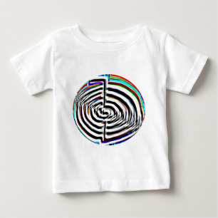 100つの花のチャクラn Chokurayのプリント ベビーTシャツ