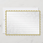 100つは"感謝していしています!" 金ゴールドおよび黒い数パターン サンキューカード (裏面)