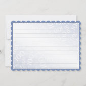 100つは"感謝していしています!" 青および白い数パターン サンキューカード (裏面)