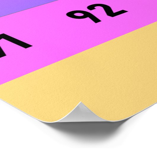 100にカウントしよう – 教室の何百ものグラフ ポスター (角)