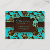 /100のサロンのギフトカードスパの金ゴールドの花のBB 232 割引カード (裏面)