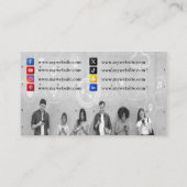 100のソーシャルネットワーキングビジネスカード 名刺 (裏面)