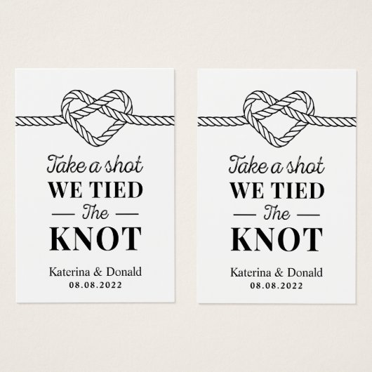 100のパックの穴を取るショット我々は結び目を結んだ (正面&裏面)