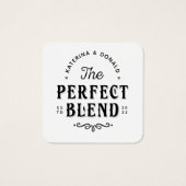 100のパック完璧なブレンド結婚式の引き出物ラベル (裏面)