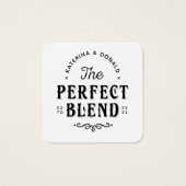 100のパック完璧なブレンド結婚式の引き出物ラベル (正面)